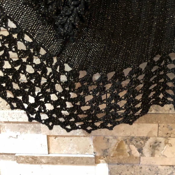 Bolero sparkling bling knitted crochet bolero no tag - Picture 5 of 7